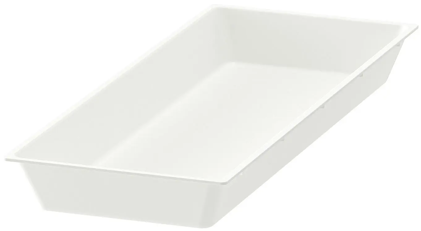 Подставка для ножей Ikea Uppdatera с подносом 20x50 (Белый/Антрацит)