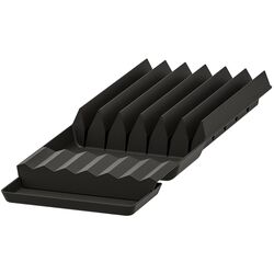 Подставка для ножей Ikea Uppdatera с подносом 20x50 (Светлый Бамбук/Антрацит) Thumb