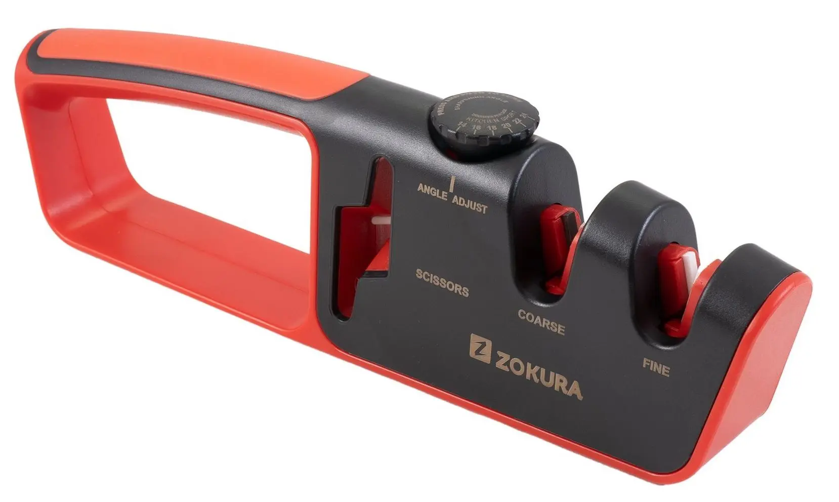 Ascutitoare pentru cutite si foarfece Zokura Z1047 (Black/Red)