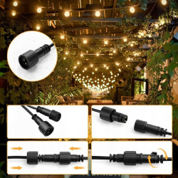 Светодиодная гирлянда Bauerkraft H-672 (Black/Transparent) Thumb