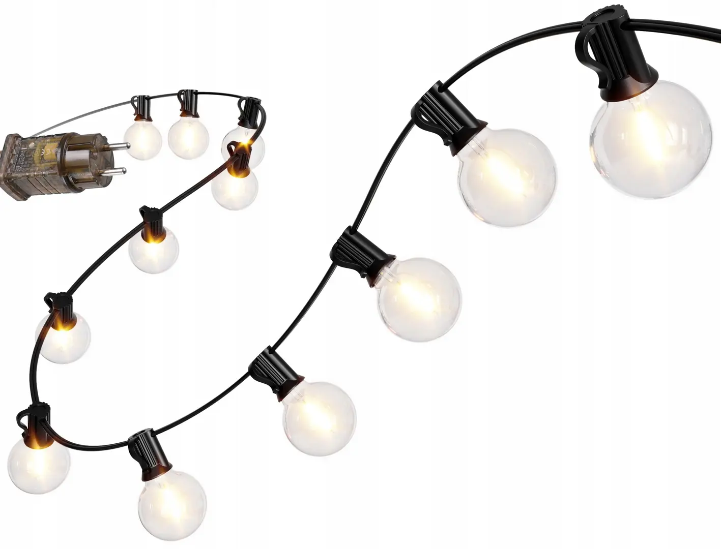 Светодиодная гирлянда Bauerkraft H-672 (Black/Transparent)