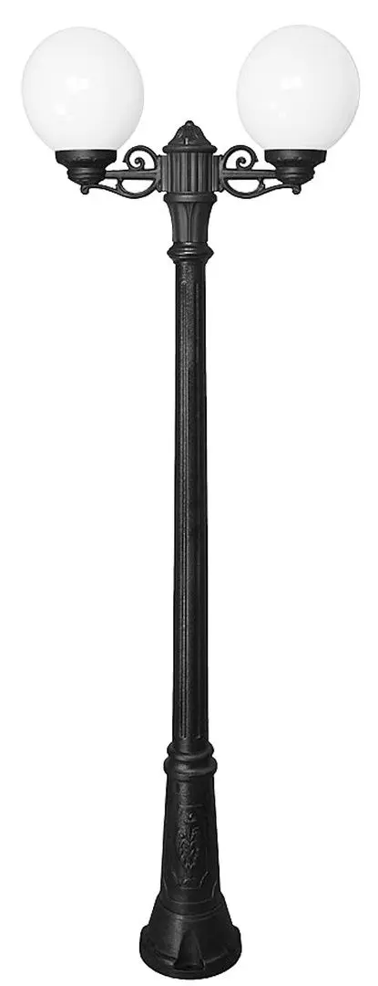 Фонарь садовый Fumagalli Ricu Bisso/Globe 250 G25.157.E27 (Black/Opal)