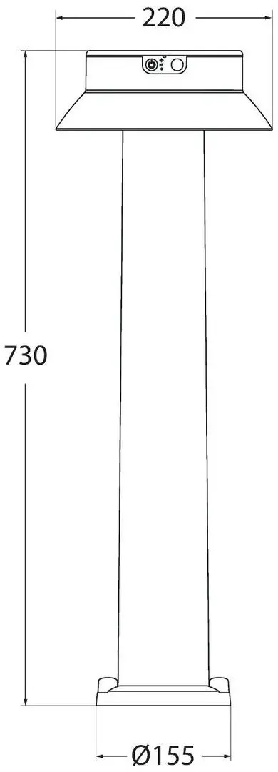 Лампа солнечная Fumagalli Felice 800 (Black/White)