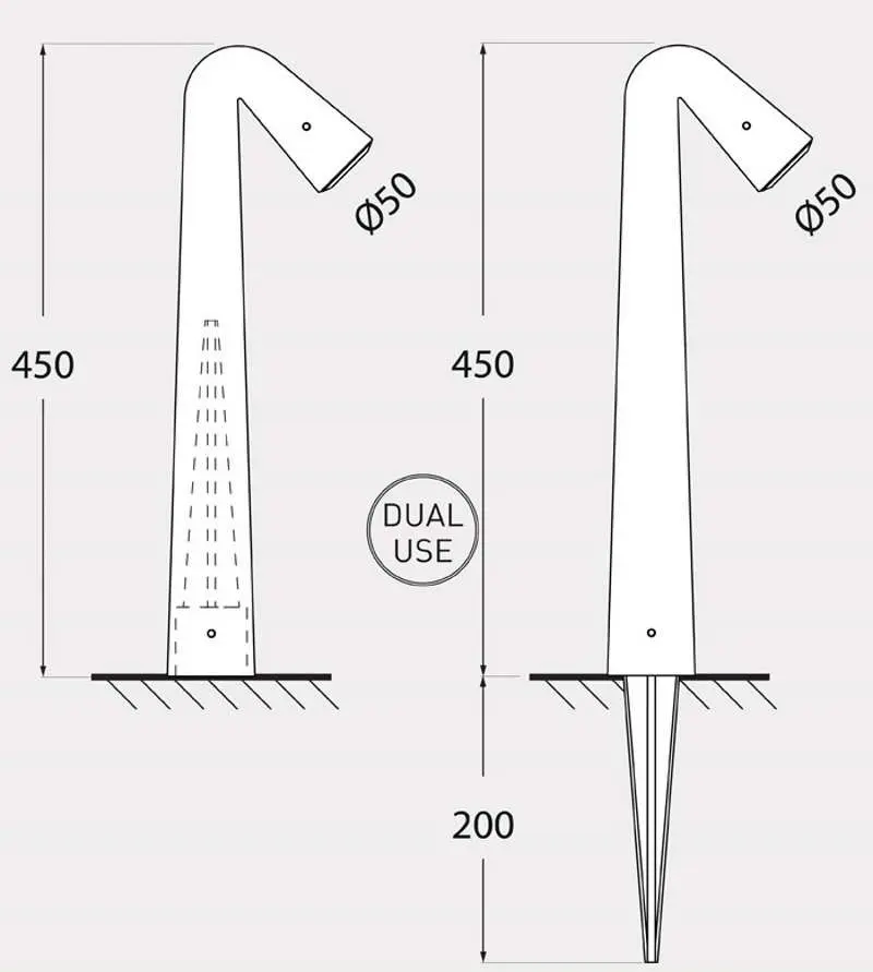 Corp de iluminat LED gradina Fumagalli Steven (Black)