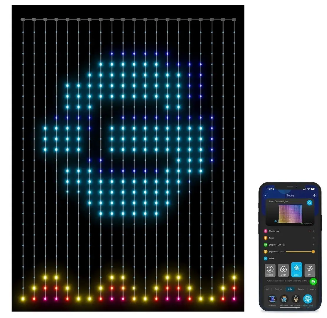 Гирлянда светодиодная Govee Curtain Lights H70B1 1.5x2m