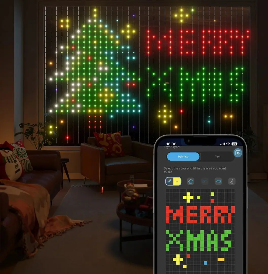 Гирлянда светодиодная Govee Curtain Lights H70B1 1.5x2m