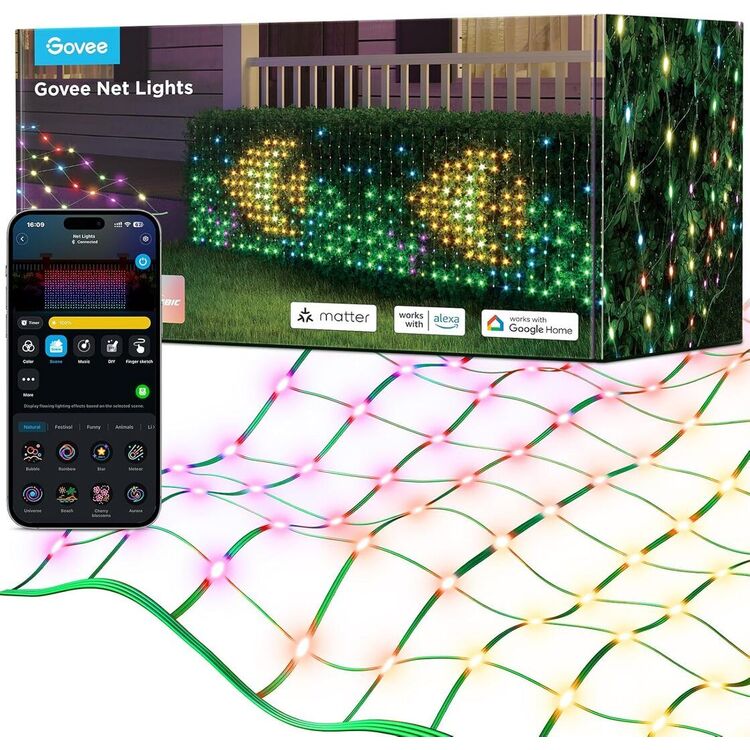Ghirlanda LED Govee Net Lights RGBIC