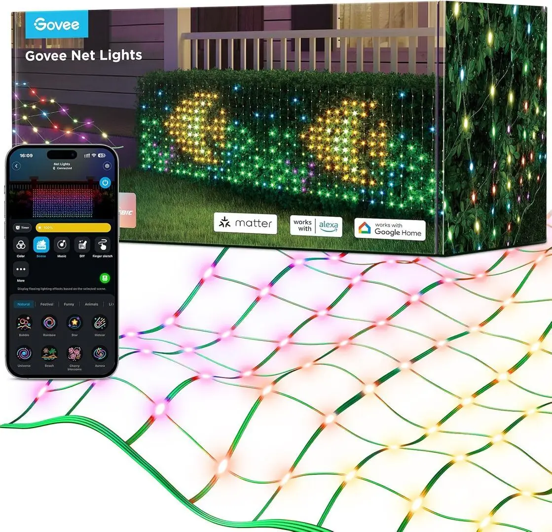 Гирлянда светодиодная Govee Net Lights RGBIC