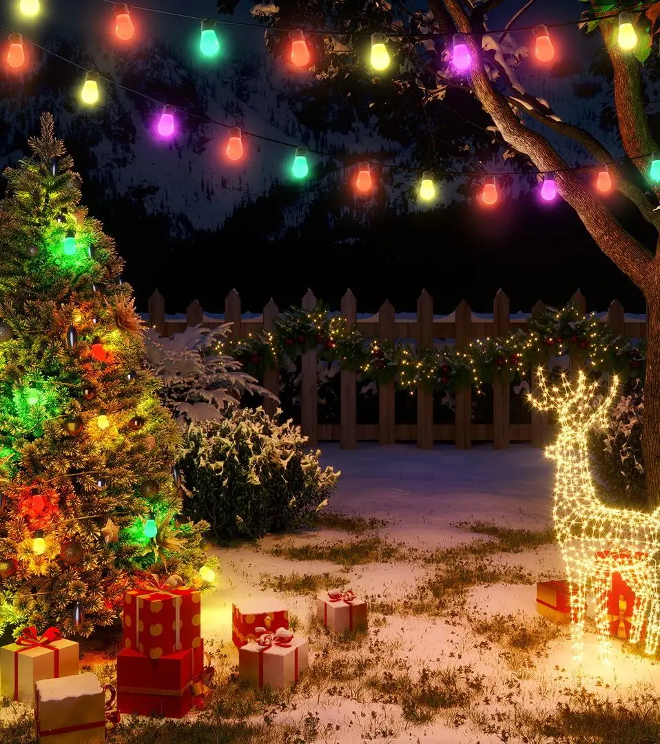 Ghirlanda LED Govee Outdoor String Lights RGBIC H7020 15m