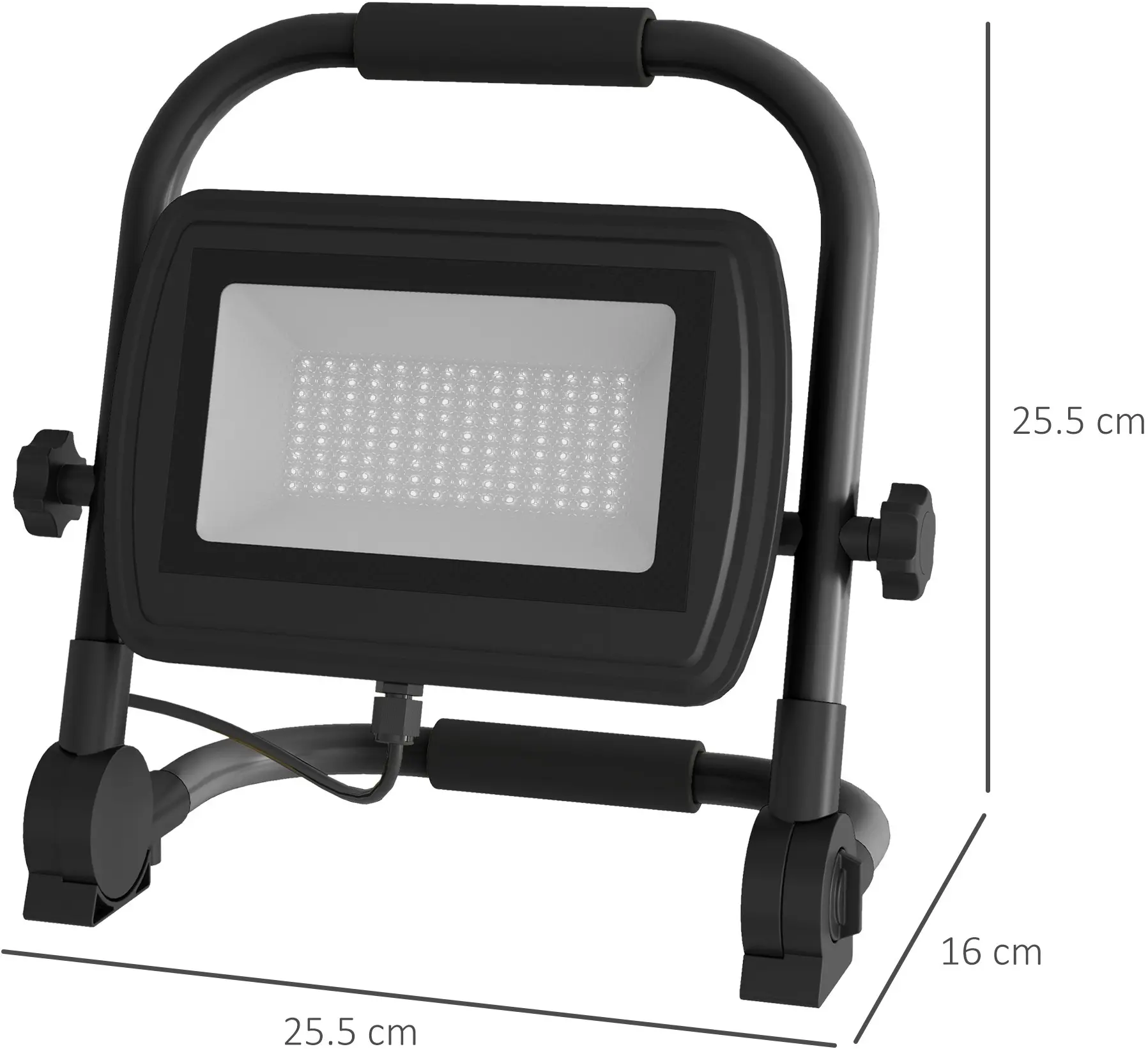 Projector LED Homcom B30-057V90BK (Black) - 9