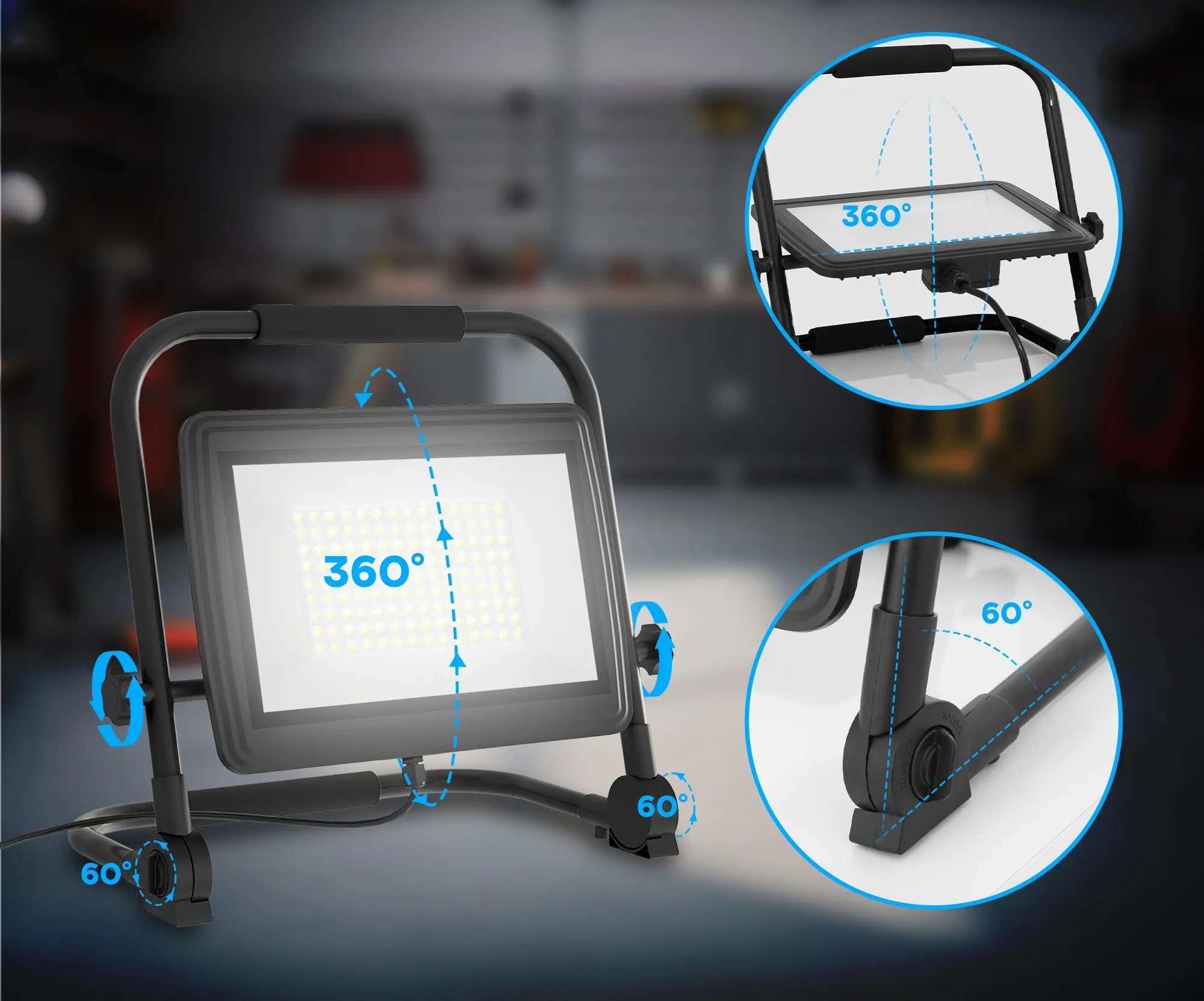 Projector LED Homcom B30-060V90BK (Black) - 4