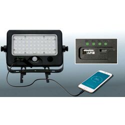 Projector LED cu panou solar Home FLP 1100 Solar (Black) Thumb