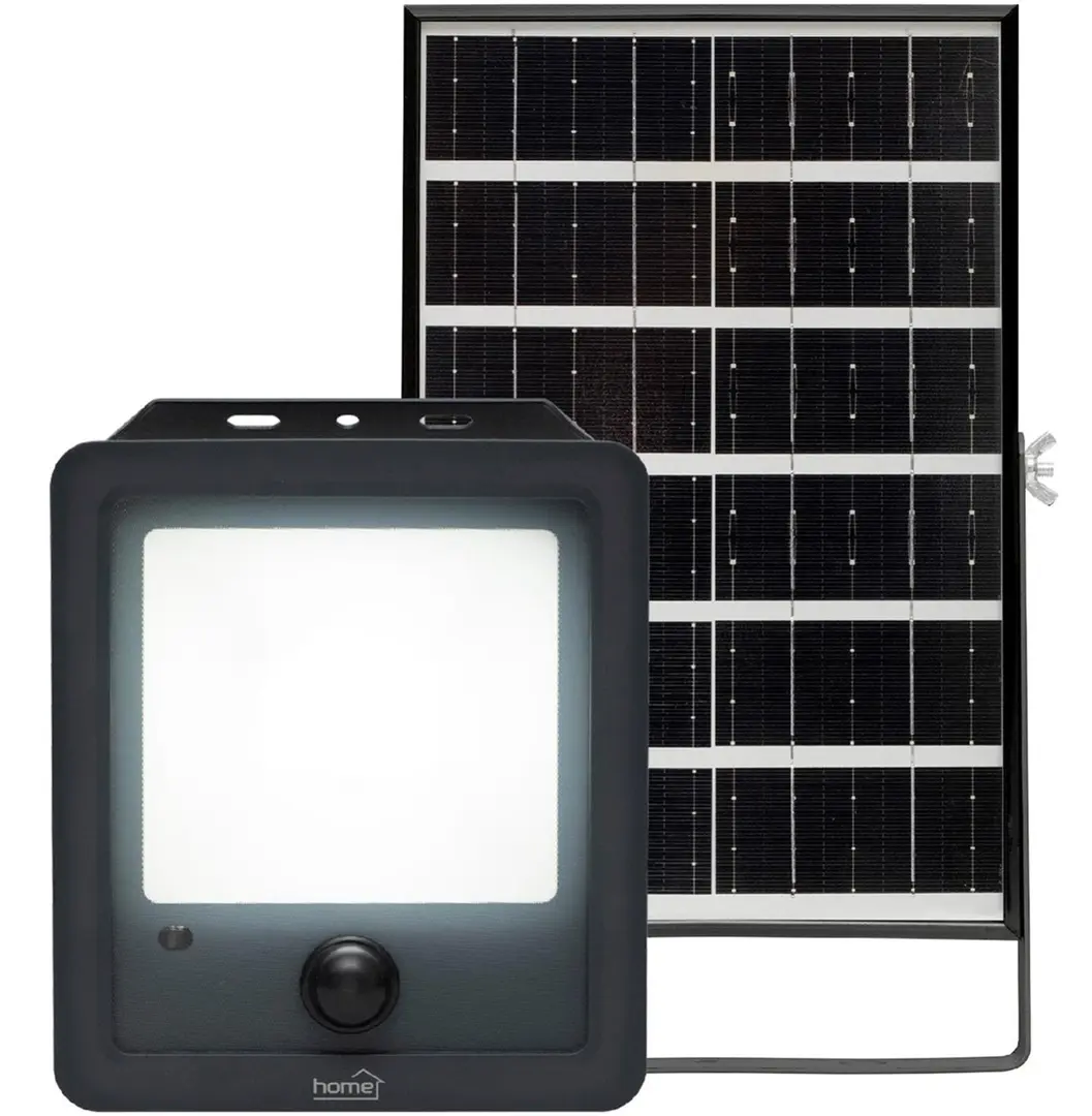 Светодиодный прожектор с солнечной панелью Home FLP600SOLAR (Black)
