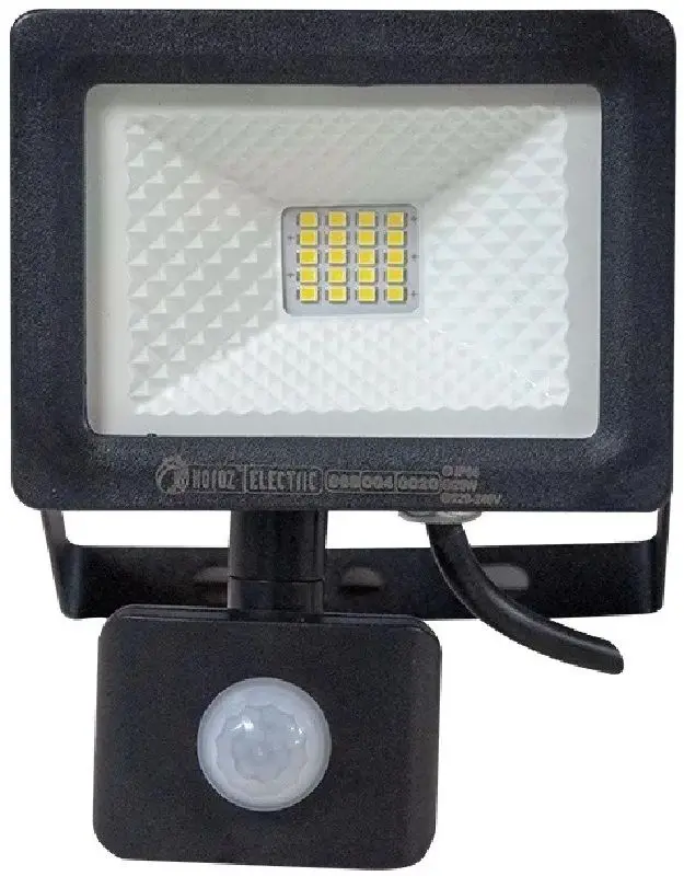 Прожектор с датчиком движения Horoz Electric Puma/S-20 20W 1600lm 6400K (Black)