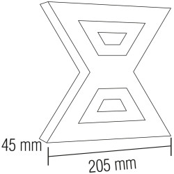 Aplica de perete LED Horoz Metropol-12 (Black) Thumb