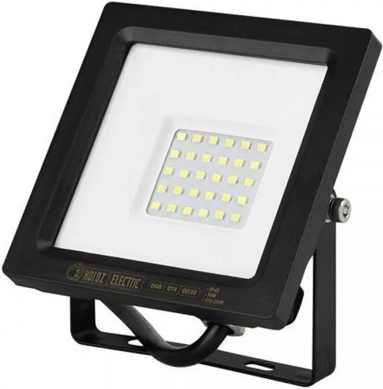 Светодиодный прожектор Horoz Electric Jaguar-30 30W 2550lm 6400K (Black)