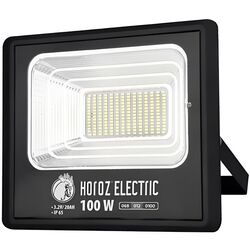 Светодиодный прожектор с солнечной панелью Horoz Electric Tiger-100 (Black) Thumb