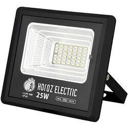 Светодиодный прожектор с солнечной панелью Horoz Electric Tiger-25 (Black) Thumb