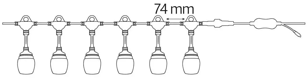 Ghirlanda LED Horoz Paradise RGB LED String Light