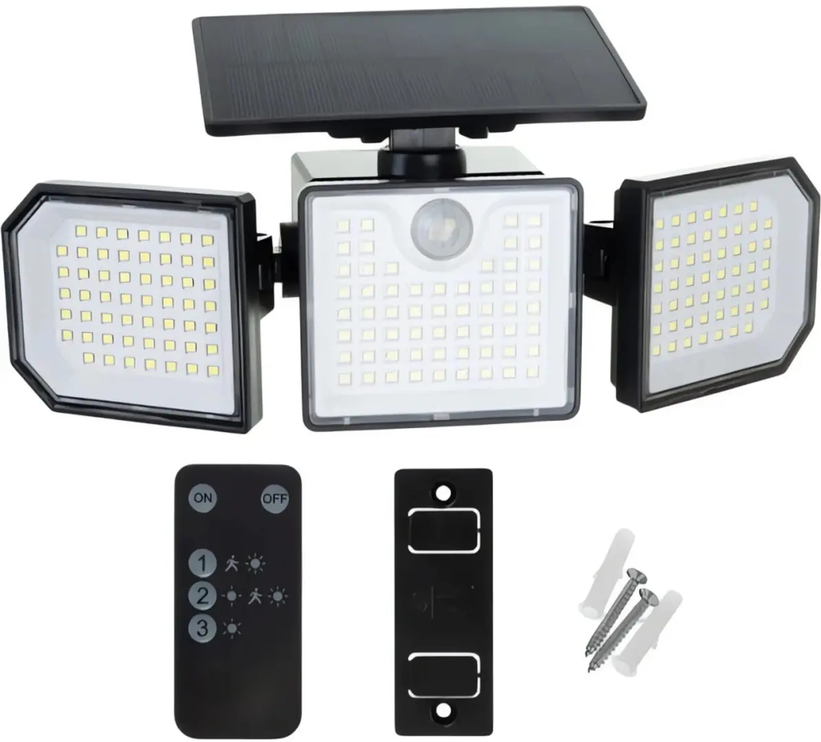 Lampa LED cu panou solar Izoxis 24633 (Black)