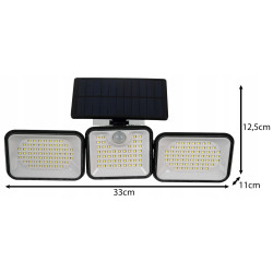 Lampa LED cu panou solar Izoxis 24889 (Black) Thumb