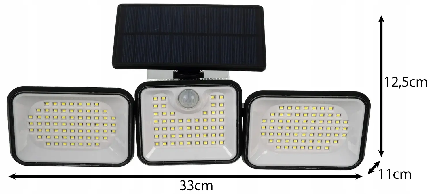 Lampa LED cu panou solar Izoxis 24889 (Black) - 7