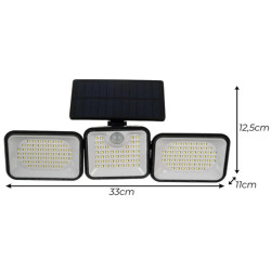 Lampa LED cu panou solar Izoxis 26875 (Black) Thumb