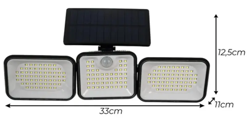 Lampa LED cu panou solar Izoxis 26875 (Black) - 4