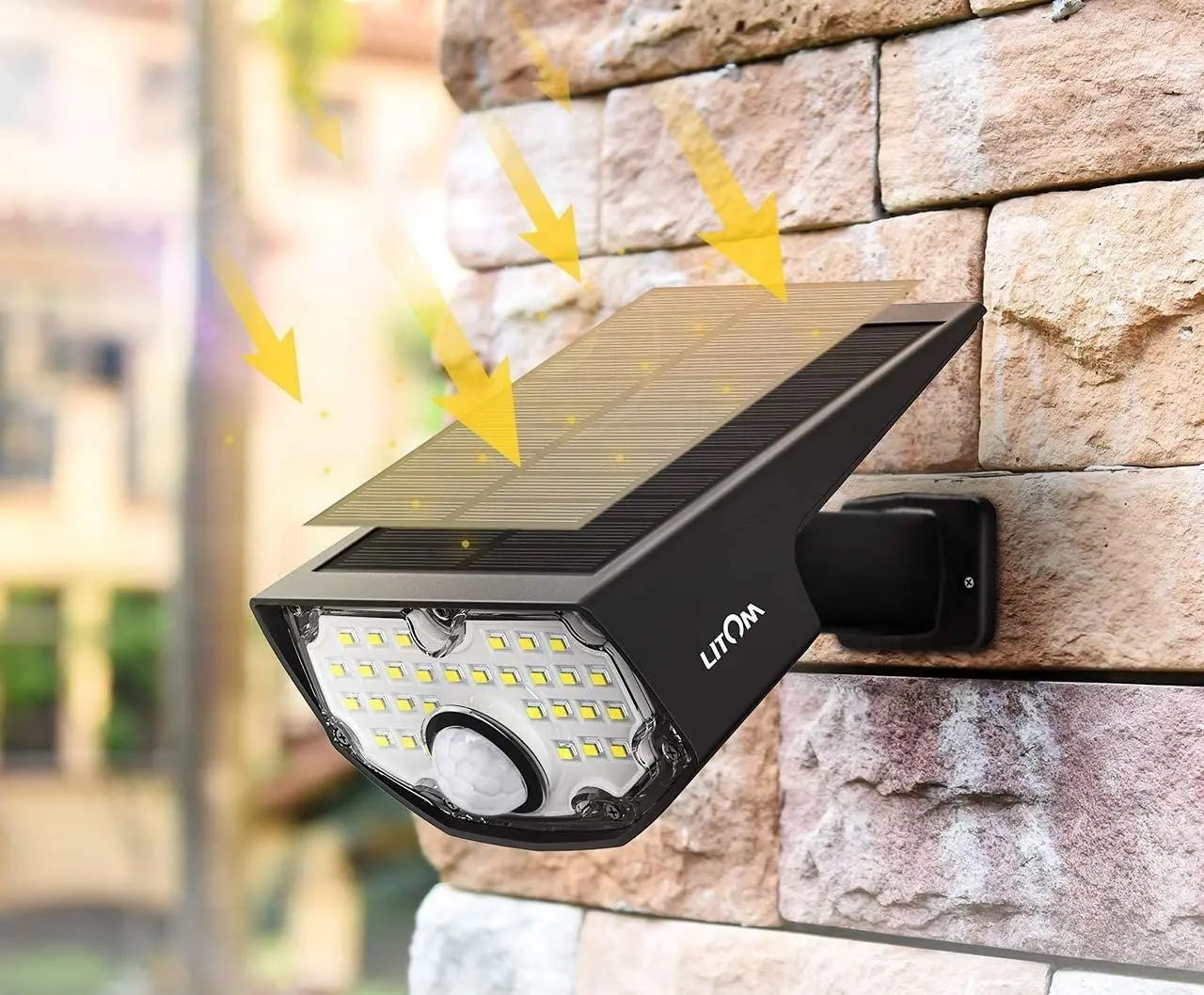 Lampa solara LED Litom LTCD199 (Black) - 2