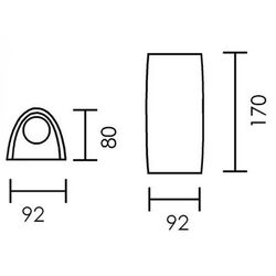 Lampa Fumagalli Marta 90 1L 3.5W (White) Thumb