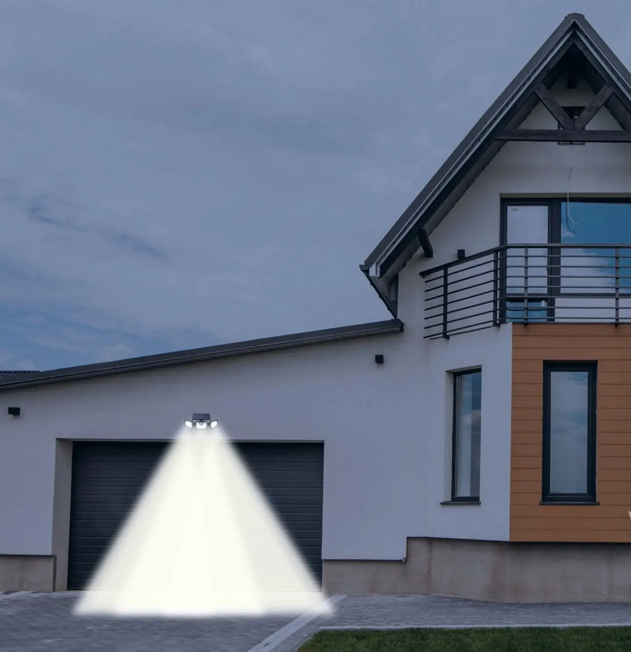 Светодиодная лампа с солнечной панелью Modern Home G-300 (Black)