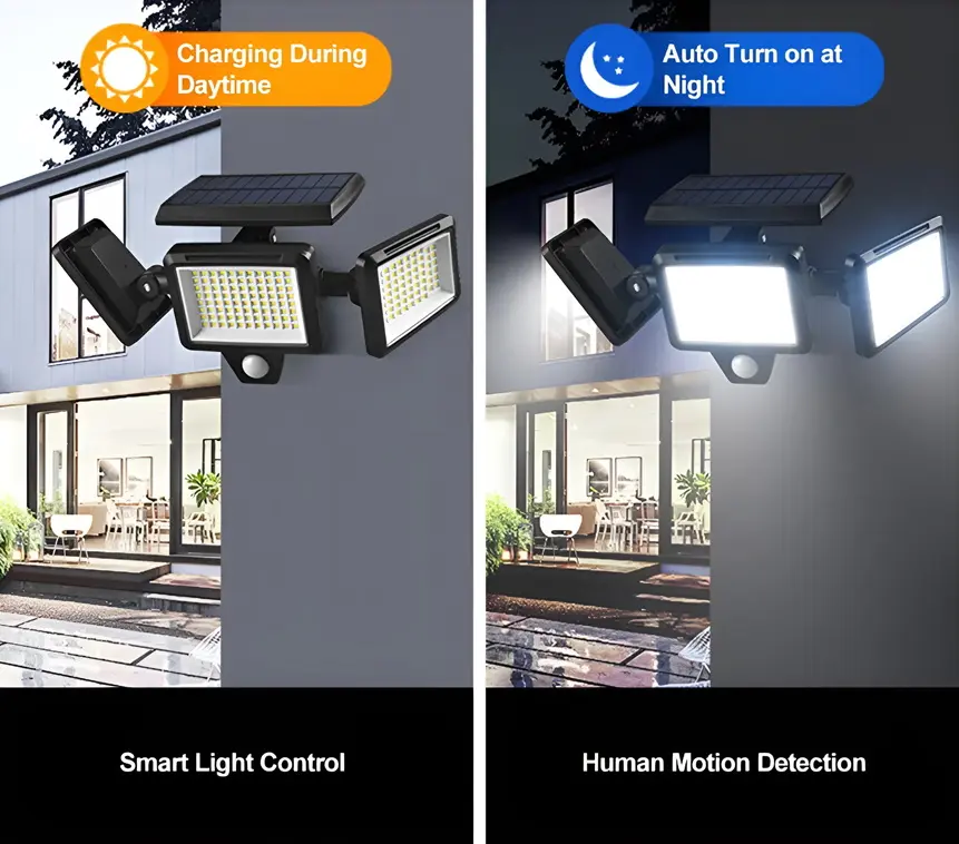 Светодиодная лампа с солнечной панелью SL210RCBK (Black) - 3