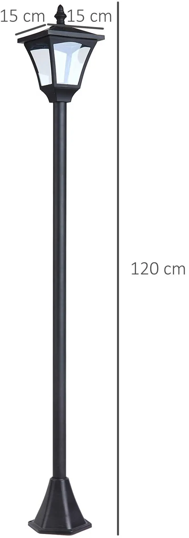 Felinar de gradina Outsunny 842-107 (Black) - 13