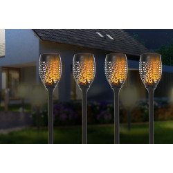 Set lampi solare Outsunny 844-261 (Black) Thumb