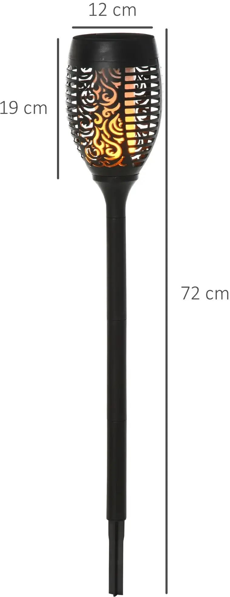 Set lampi solare Outsunny 844-261 (Black) - 7