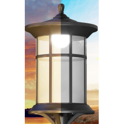 Set felinare de gradina cu baterie solara Outsunny B30-054V01BK (Black) Thumb