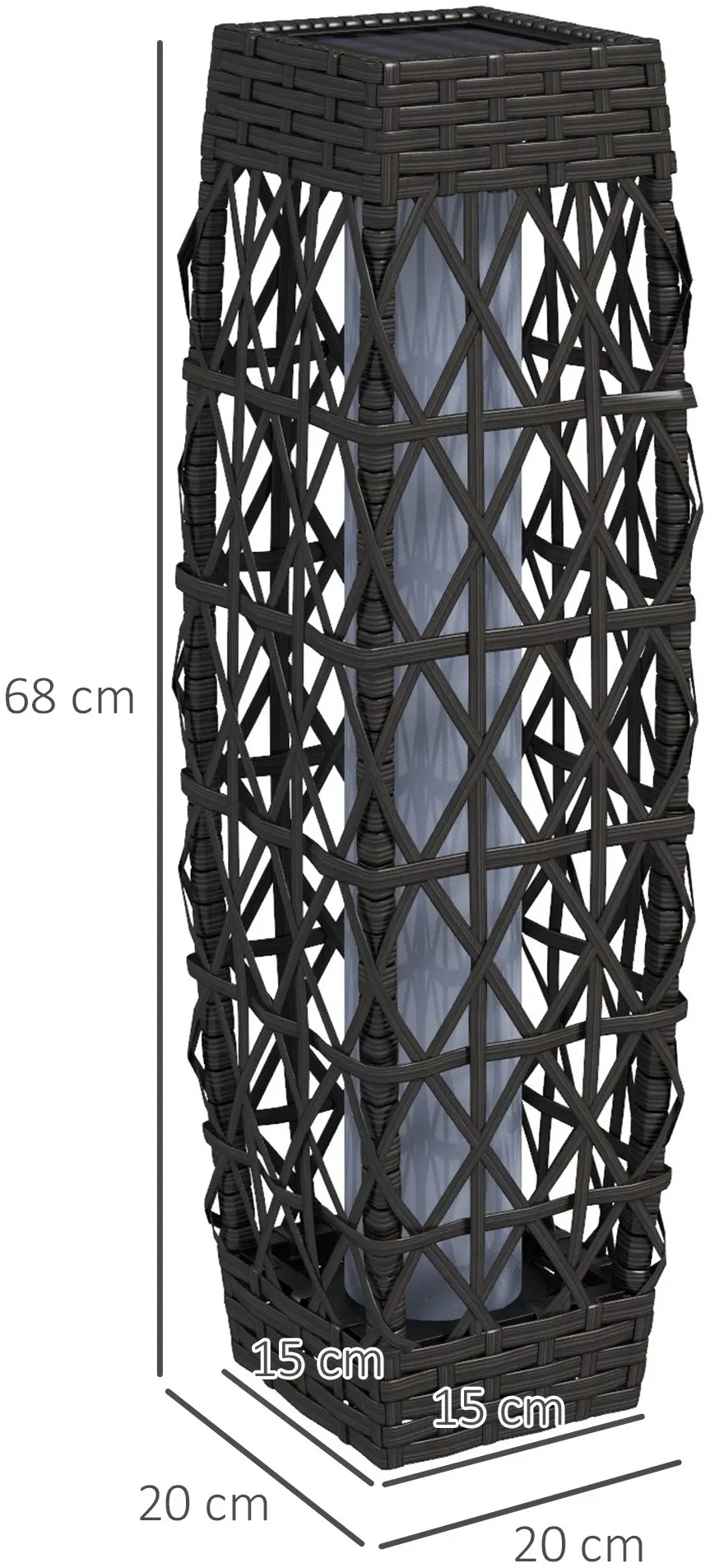 Lampa solara Outsunny 867-151V00GY (Grey) - 7