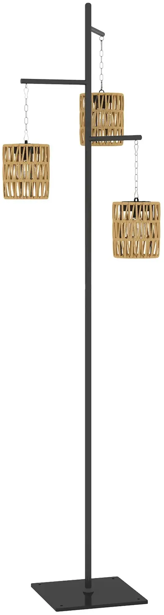 Lampa solara Outsunny 867-270V00YL (Black/Beige) - 2