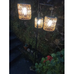 Lampa solara Outsunny 867-270V00YL (Black/Beige) Thumb