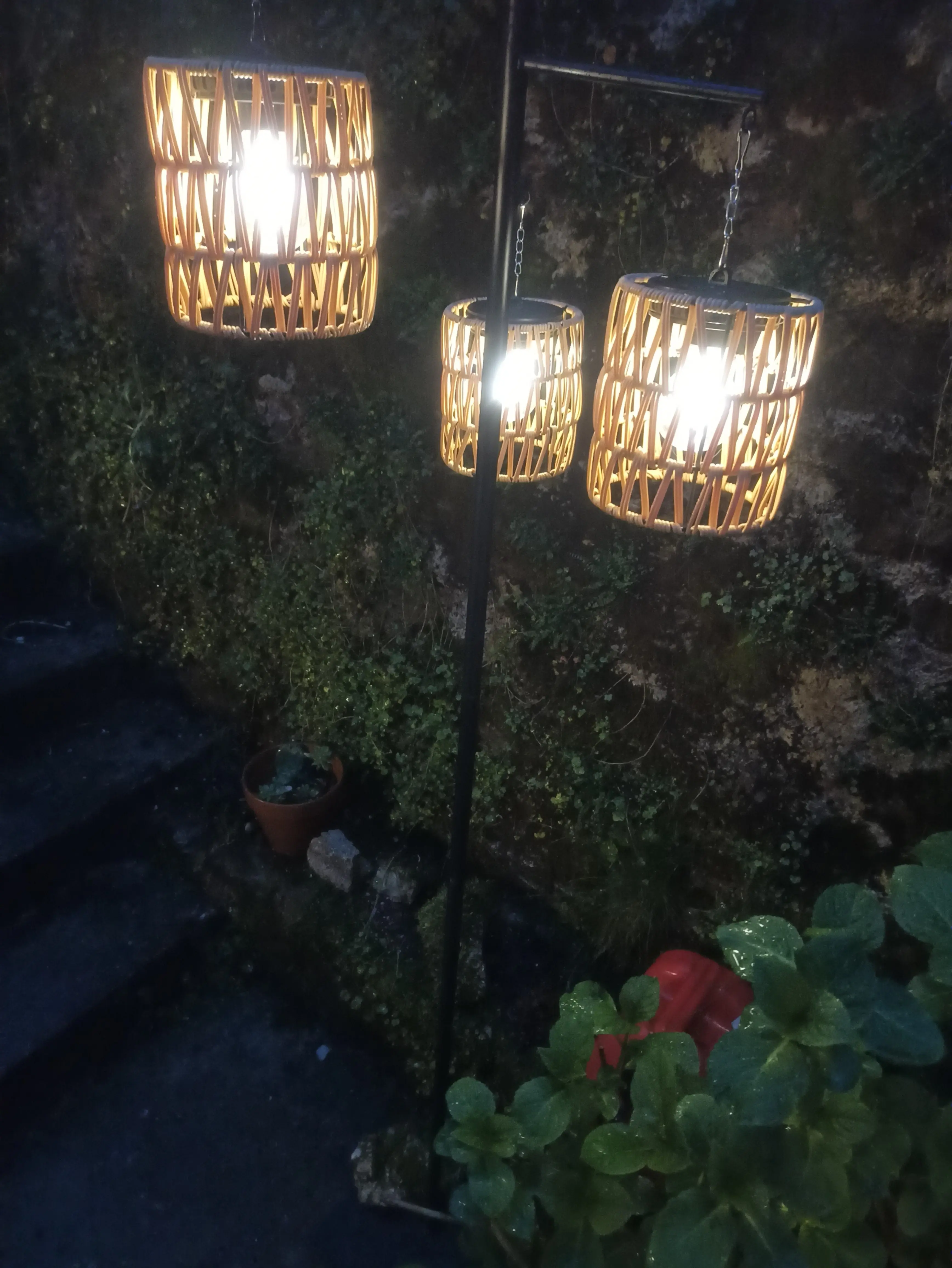 Lampa solara Outsunny 867-270V00YL (Black/Beige) - 4