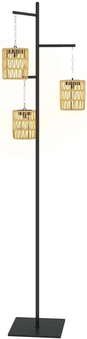 Lampa solara Outsunny 867-270V00YL (Black/Beige)