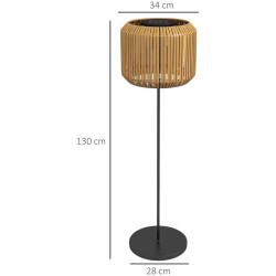 Lampa solara de gradina Outsunny 867-152V00YL (Wood) Thumb