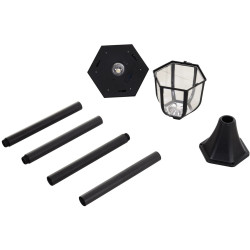 Felinar de gradina cu baterie solara Outsunny B30-006 (Black) Thumb