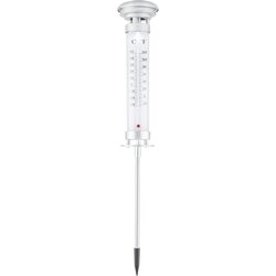 Lampa cu baterie solara cu termometru ProGarden 44533 (White/Silver)