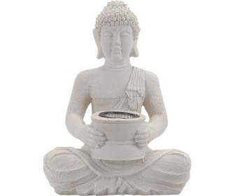 Lampa pe baterie solara ProGarden Buddha 11888 (White)