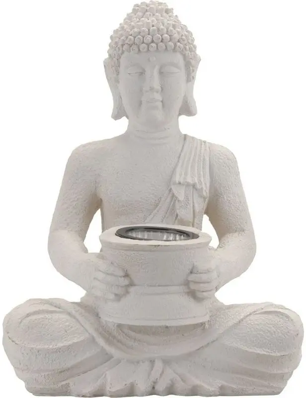 Lampa pe baterie solara ProGarden Buddha 11888 (White)