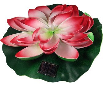 Lampa pe baterie solara ProGarden Floating water lily 44529