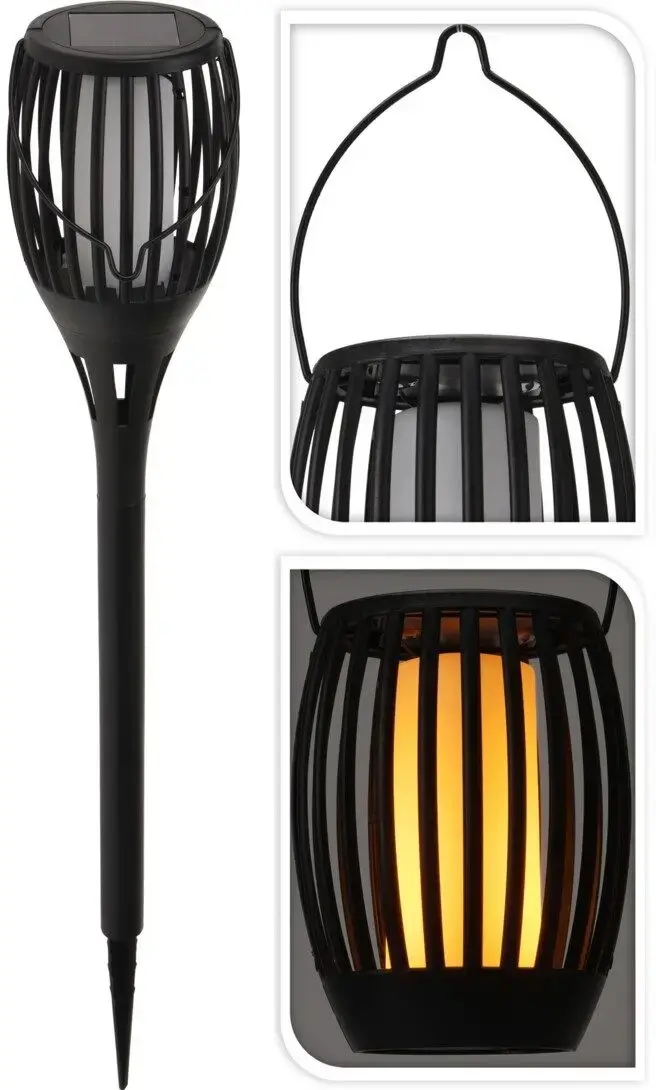 Уличный светильник с солнечной батареей 3в1 ProGarden Torch 57630 (Black) - 2