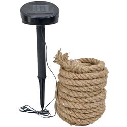 Джутовый канат с солнечной лампой Saska Garden 1021003 4.5m (Brown/Black) Thumb