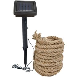 Джутовый канат с солнечной лампой Saska Garden 1032498 8m (Brown/Black) Thumb